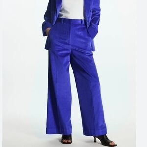 COS Vibrant Blue Wide-Leg Pants